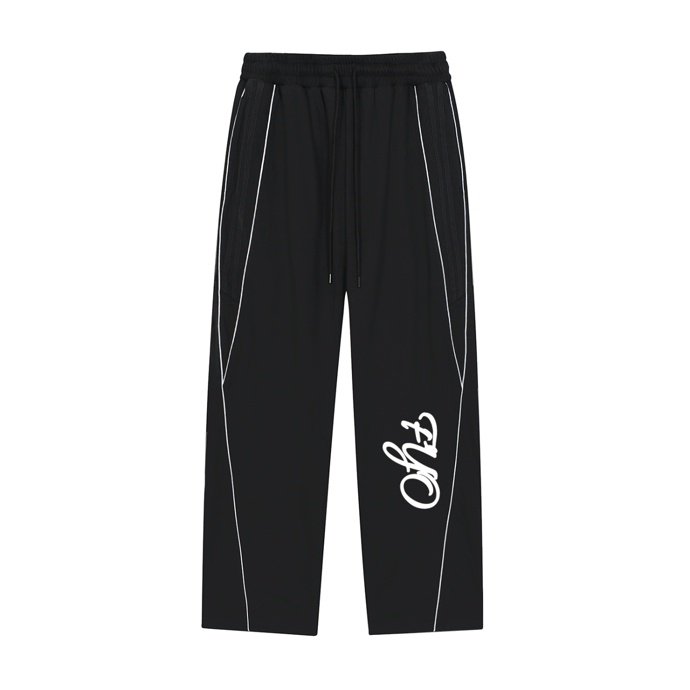 Reflection Striped Straight-Leg Sweatpants